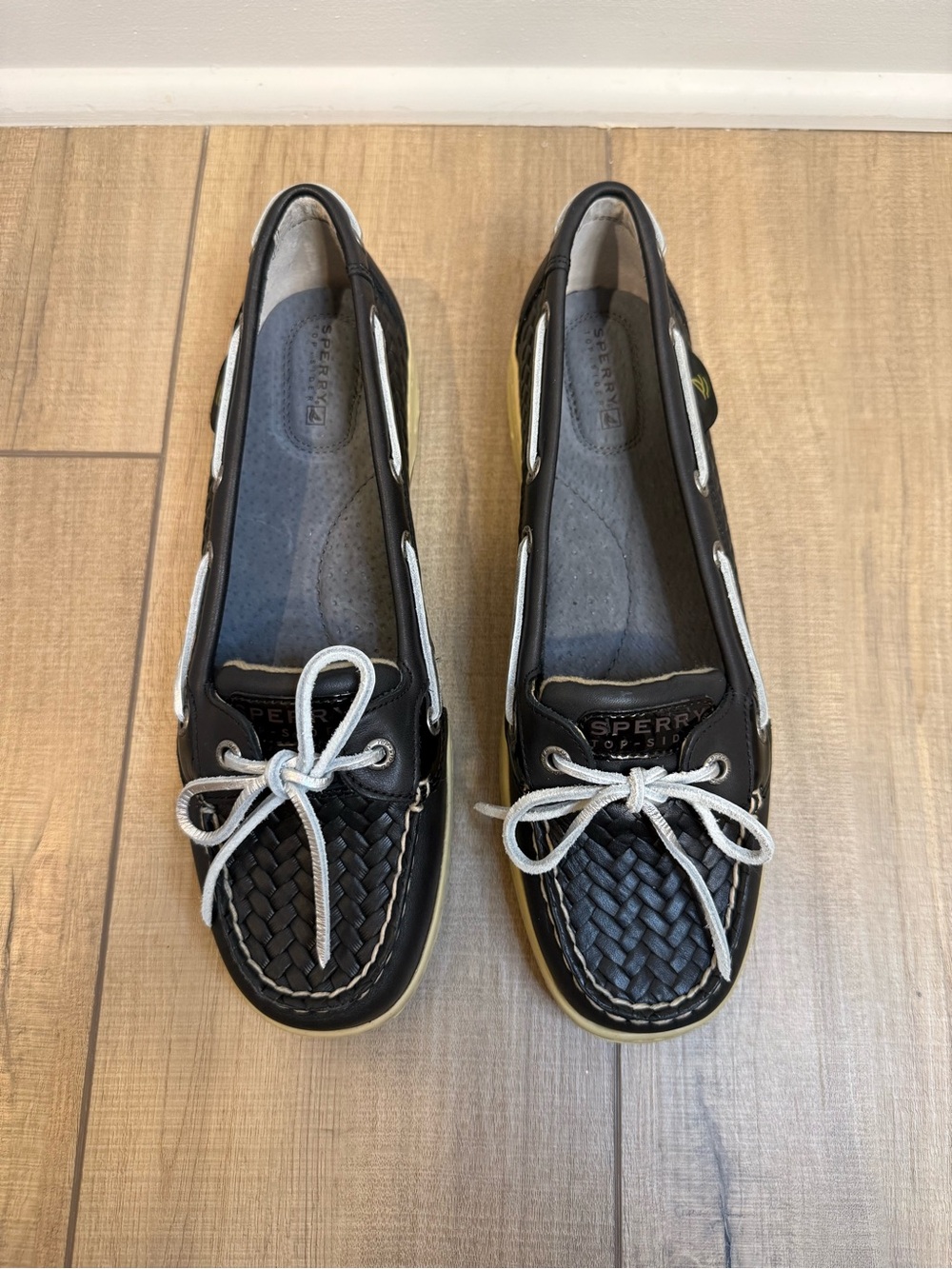 Sperry Top- Sider Women’s Angelfish Embossed Woven Leather Boat Shoes
